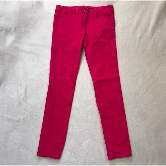 Vintage LIP SERVICE hot pink skinny jeans low rise stretchy denim - Picture 2 of 9
